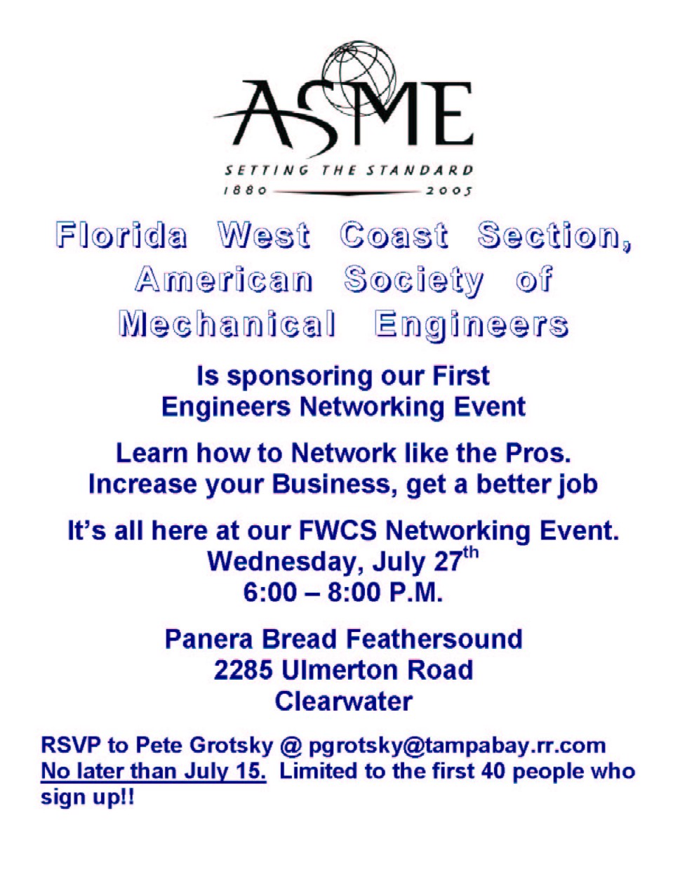 ASME Networking Meeting